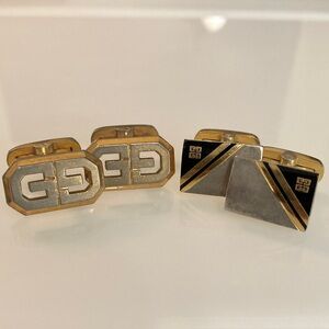 2 Sets Givenchy Cuff Links Vintage